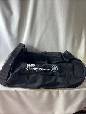 BMW Black Duffel Travel Bag with Logo